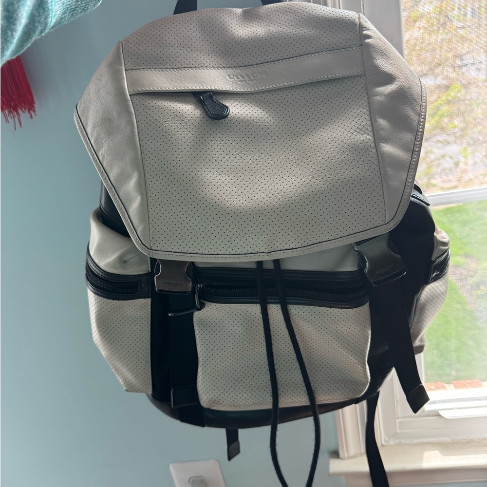 Coach Cream colored backpack